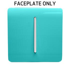 Bright Teal Spare Plate Wiring Accessories Trendi Decorative Screwless